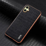AZNS For Samsung Galaxy A06 4G Case Electroplating Crocodile Texture PU+TPU Phone Cover
