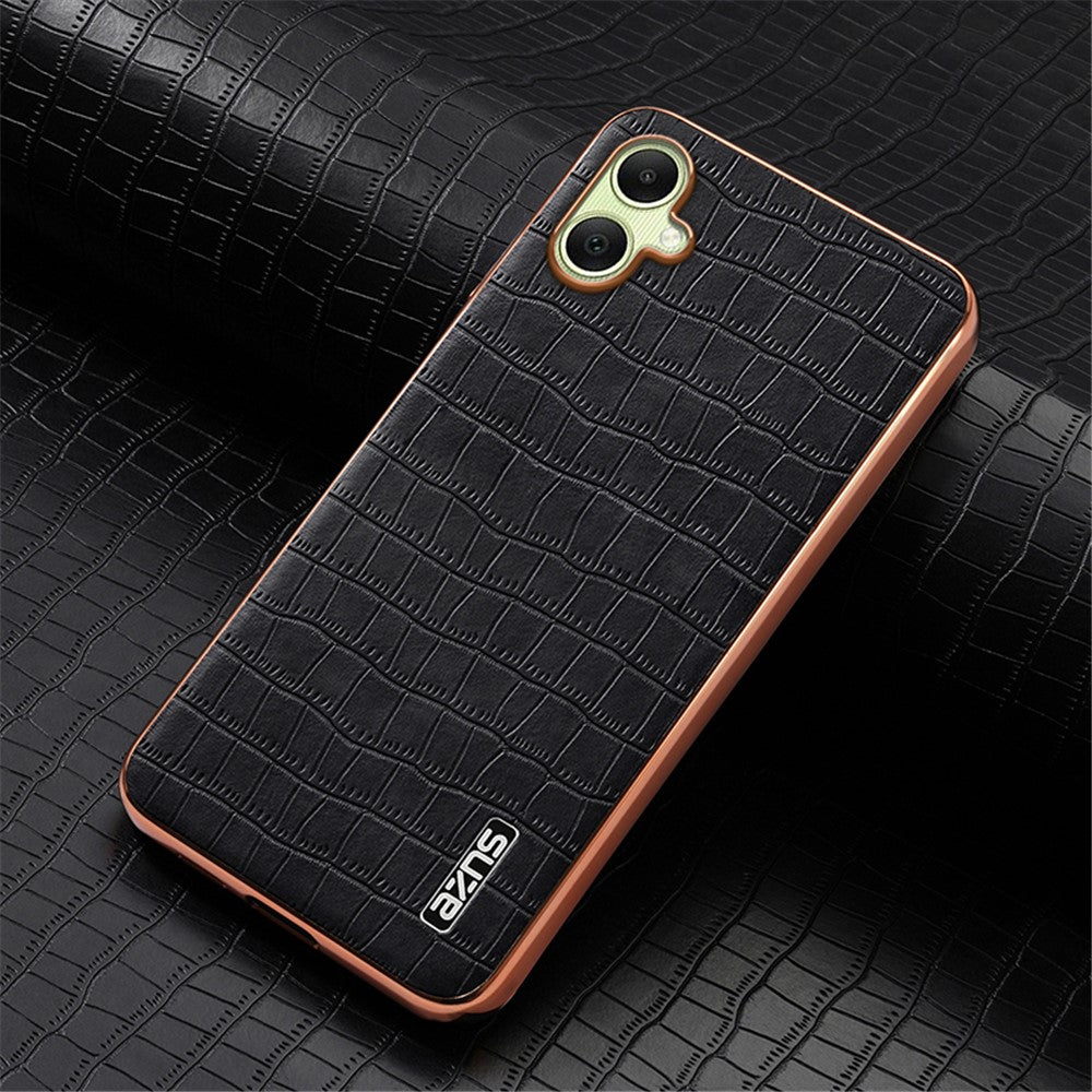 AZNS For Samsung Galaxy A06 4G Case Electroplating Crocodile Texture PU+TPU Phone Cover