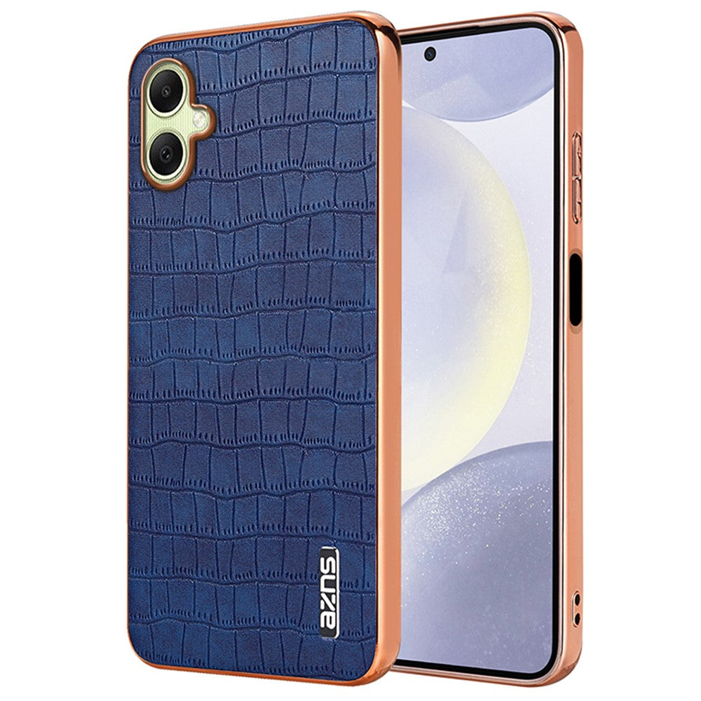 AZNS For Samsung Galaxy A06 4G Case Electroplating Crocodile Texture PU+TPU Phone Cover
