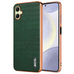 AZNS For Samsung Galaxy A06 4G Case Electroplating Crocodile Texture PU+TPU Phone Cover