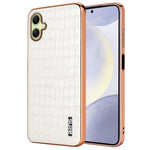 AZNS For Samsung Galaxy A06 4G Case Electroplating Crocodile Texture PU+TPU Phone Cover