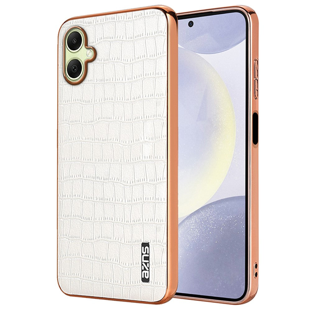 AZNS For Samsung Galaxy A06 4G Case Electroplating Crocodile Texture PU+TPU Phone Cover
