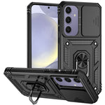 Til Samsung Galaxy S24 FE Etui PC + TPU Telefoncover Linse Ultimativ Beskyttelse Stander