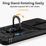 For Samsung Galaxy S24 FE Case PC + TPU Phone Cover Lens Ultimate Protection Kickstand