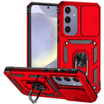 Til Samsung Galaxy S24 FE Etui PC + TPU Telefoncover Linse Ultimativ Beskyttelse Stander