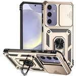 Til Samsung Galaxy S24 FE Etui PC + TPU Telefoncover Linse Ultimativ Beskyttelse Stander