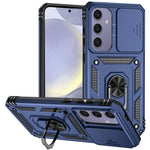 Til Samsung Galaxy S24 FE Etui PC + TPU Telefoncover Linse Ultimativ Beskyttelse Stander