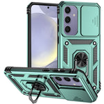 Til Samsung Galaxy S24 FE Etui PC + TPU Telefoncover Linse Ultimativ Beskyttelse Stander