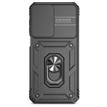 Til Samsung Galaxy A16 5G / A16 4G Cover PC + TPU Telefoncover Linse Ultimativ Beskyttelse Stander