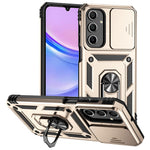 Til Samsung Galaxy A16 5G / A16 4G Cover PC + TPU Telefoncover Linse Ultimativ Beskyttelse Stander