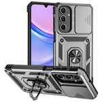 Til Samsung Galaxy A16 5G / A16 4G Cover PC + TPU Telefoncover Linse Ultimativ Beskyttelse Stander