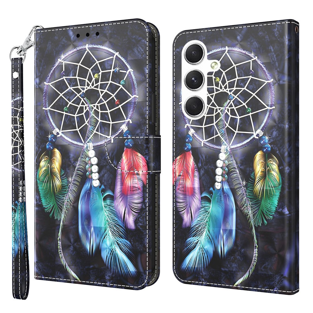 Til Samsung Galaxy A16 5G / A16 4G Etui Stand Mønsterprint Læder Telefoncover