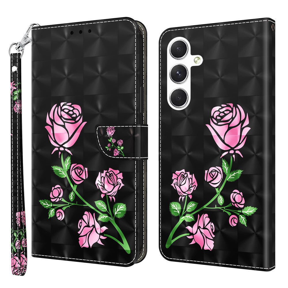 Til Samsung Galaxy A16 5G / A16 4G Etui Stand Mønsterprint Læder Telefoncover