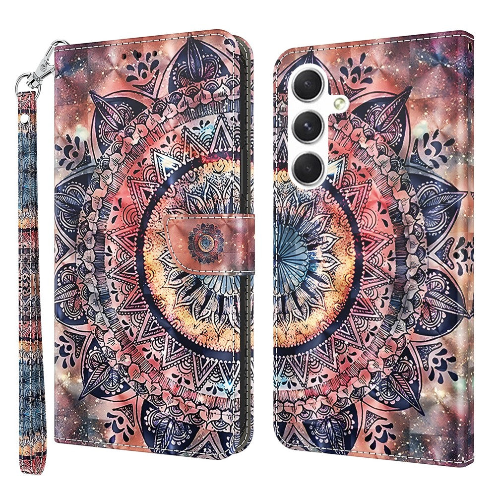 Til Samsung Galaxy A16 5G / A16 4G Etui Stand Mønsterprint Læder Telefoncover