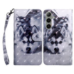 For Samsung Galaxy S24 FE Case Stand Pattern Printing Leather Phone Cover