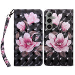 For Samsung Galaxy S24 FE Case Stand Pattern Printing Leather Phone Cover