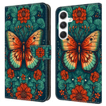Til Samsung Galaxy A16 5G / A16 4G Cover Mønsterprintet Beskyttende Læder Flip Telefoncover