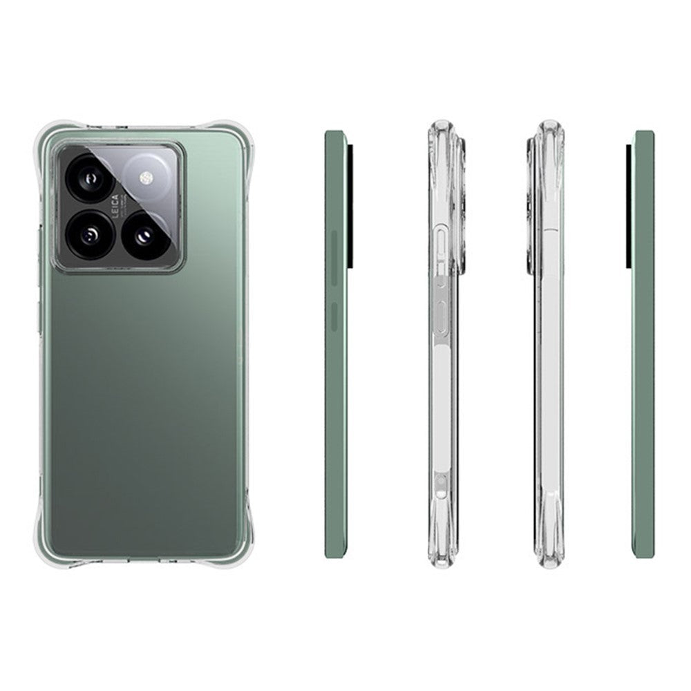 For Xiaomi 14T Pro TPU Phone Case Non-Slip Transparent Mobile Phone Cover