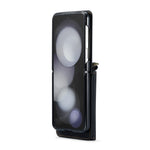 DG.MING M2 Series for Samsung Galaxy Z Flip7 FE 5G / Z Flip6 5G Case PU+PC Phone Cover with Wallet, Strap