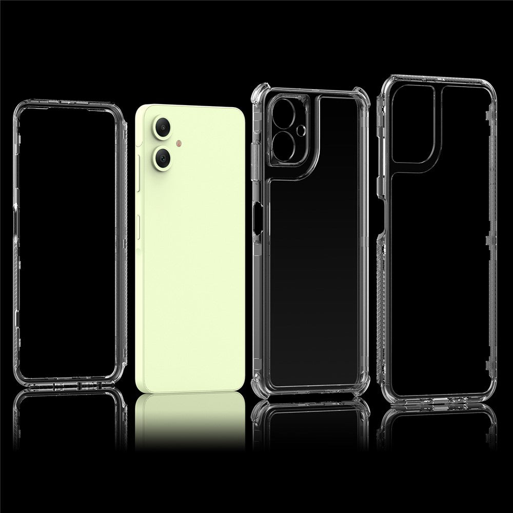 Til Samsung Galaxy A06 4G cover Anti-ridse akryl+TPU gennemsigtigt telefoncover