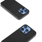 ABEEL For iPhone 16 Pro Case Genuine Cow Leather Coated PC+TPU Phone Cover