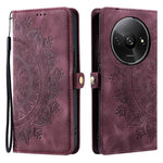 Style 016 For Xiaomi Poco C61 4G / Redmi A3 4G Case Skin Feel Totem Imprinted Wallet Leather Phone Cover