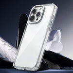 For iPhone 16 Pro Max Clear Case Shockproof TPU+PC Hybrid Phone Cover