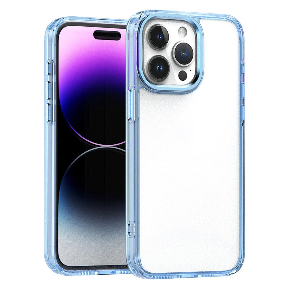 For iPhone 16 Pro Max Clear Case Shockproof TPU+PC Hybrid Phone Cover