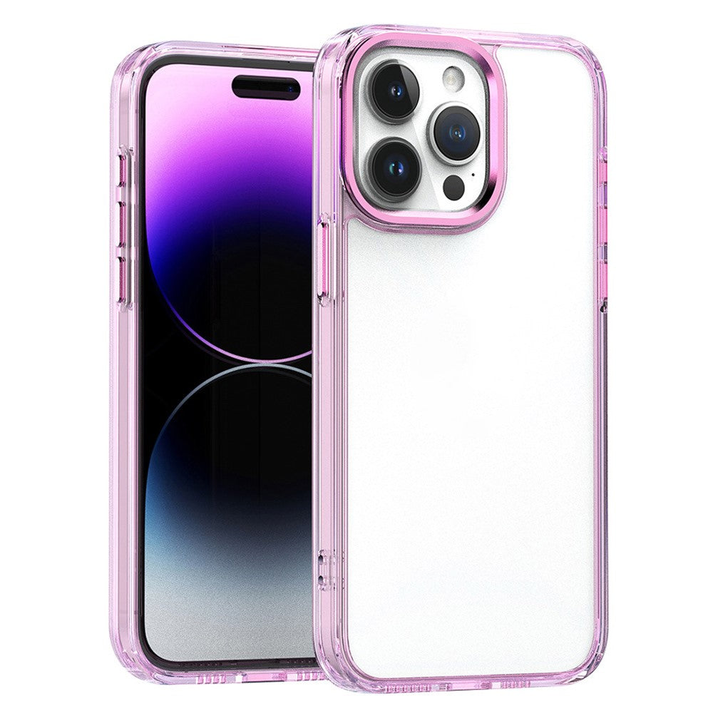 For iPhone 16 Pro Max Clear Case Shockproof TPU+PC Hybrid Phone Cover