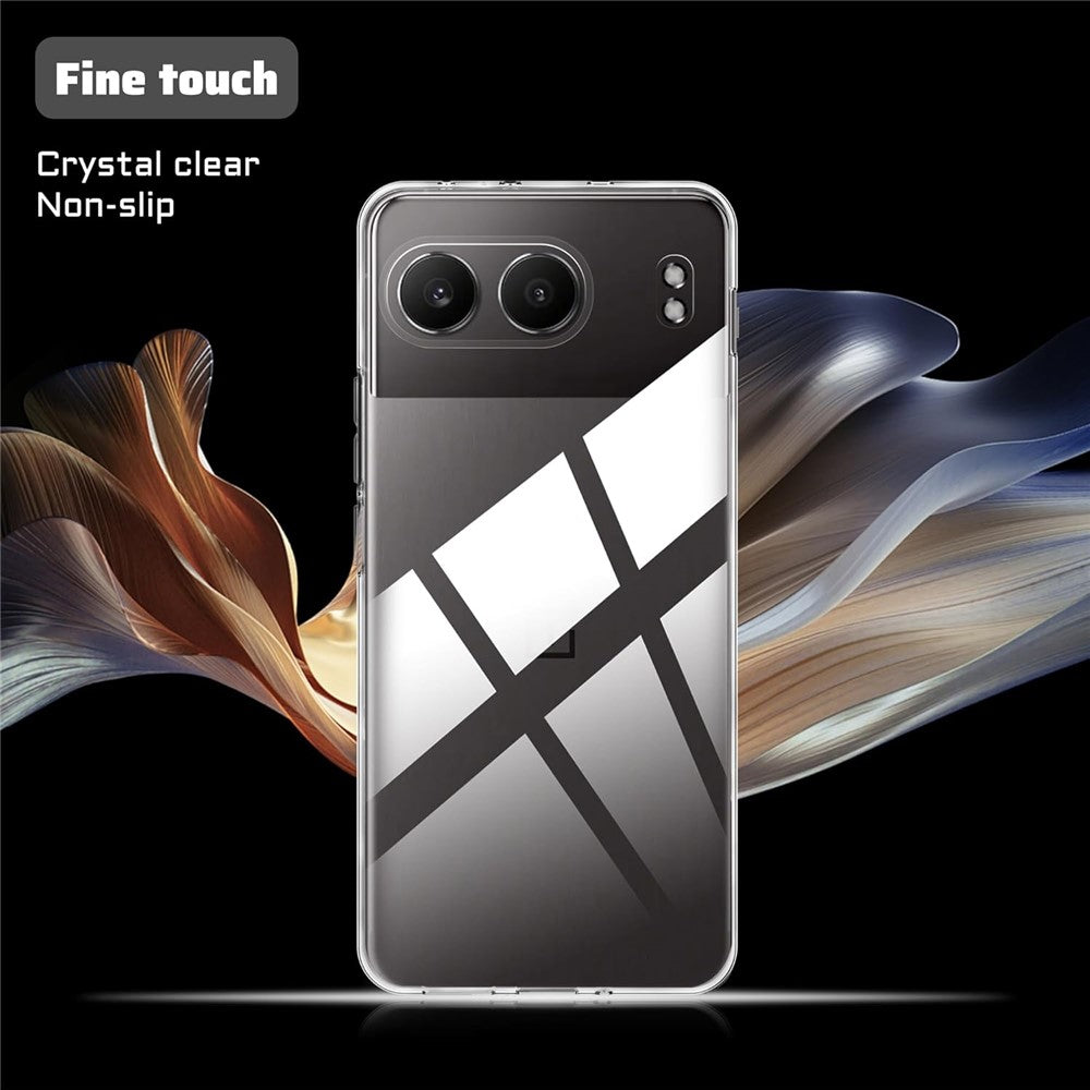 Til OnePlus Nord 4 Klart TPU Anti-ridse Telefoncover + 2.5D Buet Kant Skærmbeskytter