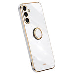 XINLI til Samsung Galaxy A16 5G / A16 4G Cover Ring Kickstand Elektroplettering TPU Telefoncover