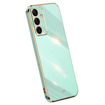 XINLI For Samsung Galaxy S24 FE Case TPU Phone Cover with Electroplating Frame
