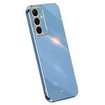 XINLI For Samsung Galaxy S24 FE Case TPU Phone Cover with Electroplating Frame