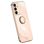XINLI For Samsung Galaxy S24 FE Case Ring Kickstand Electroplating TPU Phone Cover