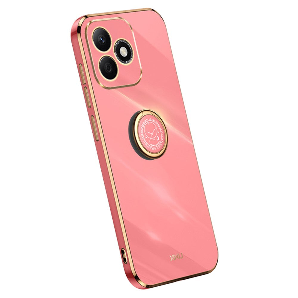 XINLI For Honor X60i 5G Case Ring Kickstand Electroplating TPU Phone Cover