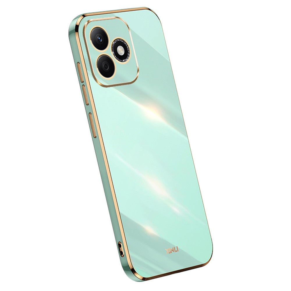 XINLI For Honor X60i 5G Case TPU Phone Cover with Electroplating Frame
