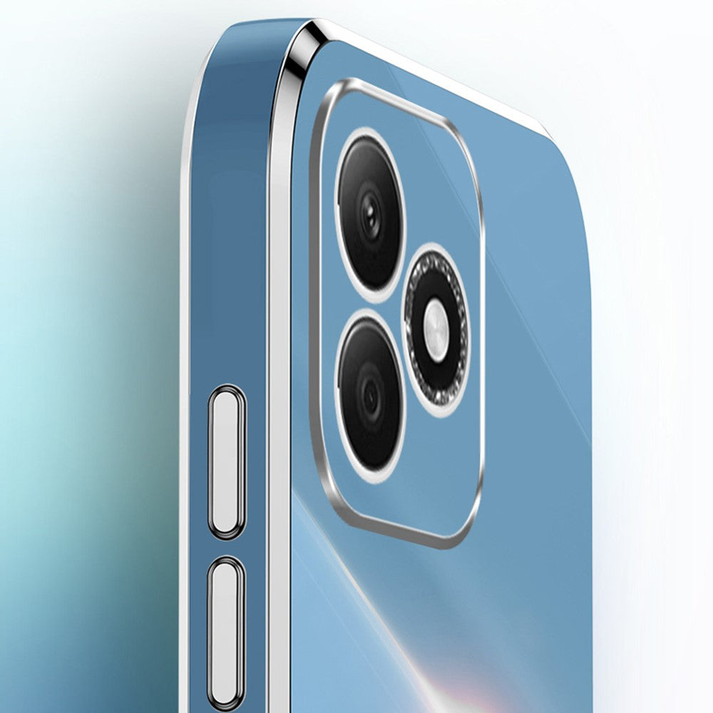 XINLI For Honor X60i 5G Case TPU Phone Cover with Electroplating Frame