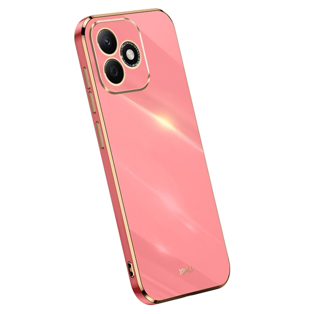 XINLI For Honor X60i 5G Case TPU Phone Cover with Electroplating Frame