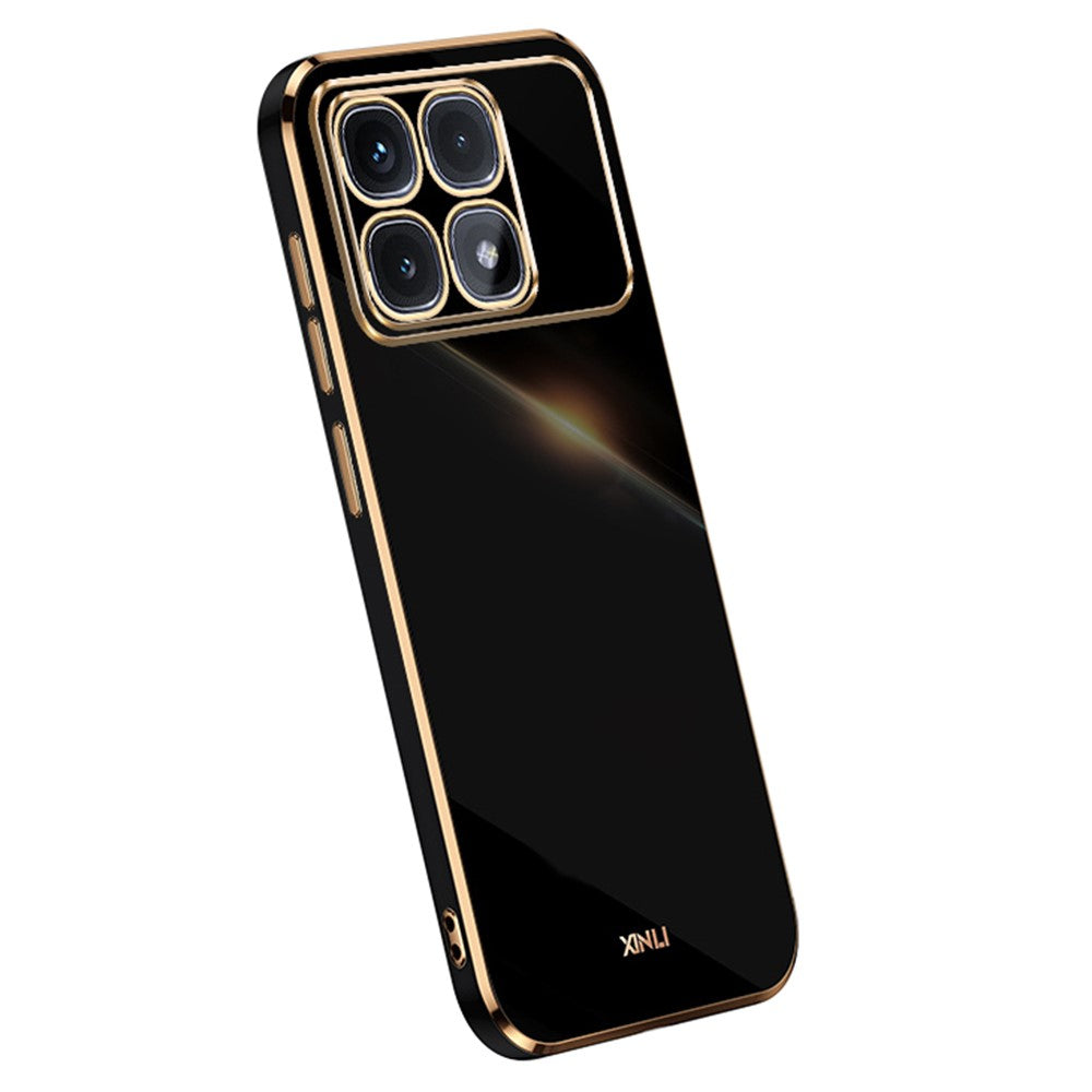 XINLI For Xiaomi Redmi K70 Ultra Case TPU Phone Cover with Electroplating Frame