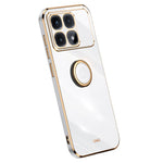 XINLI For Xiaomi Redmi K70 Ultra Case Ring Kickstand Electroplating TPU Phone Cover