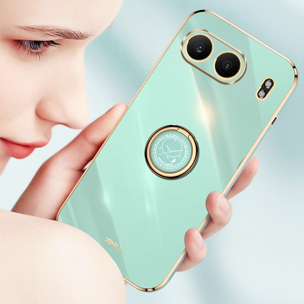 XINLI För OnePlus Nord 4 Skal Ring Stativ Galvaniserad TPU mobilskal
