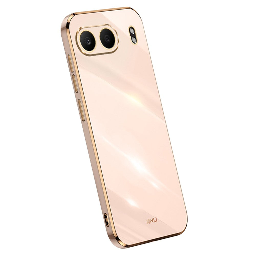 XINLI För OnePlus Nord 4 Skal TPU mobilskal med Galvaniserad Ram