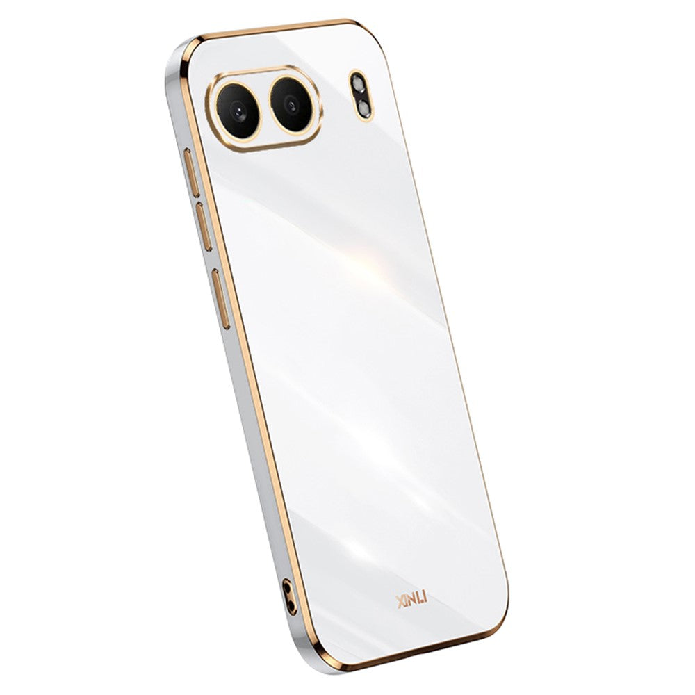 XINLI För OnePlus Nord 4 Skal TPU mobilskal med Galvaniserad Ram
