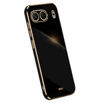 XINLI För OnePlus Nord 4 Skal TPU mobilskal med Galvaniserad Ram