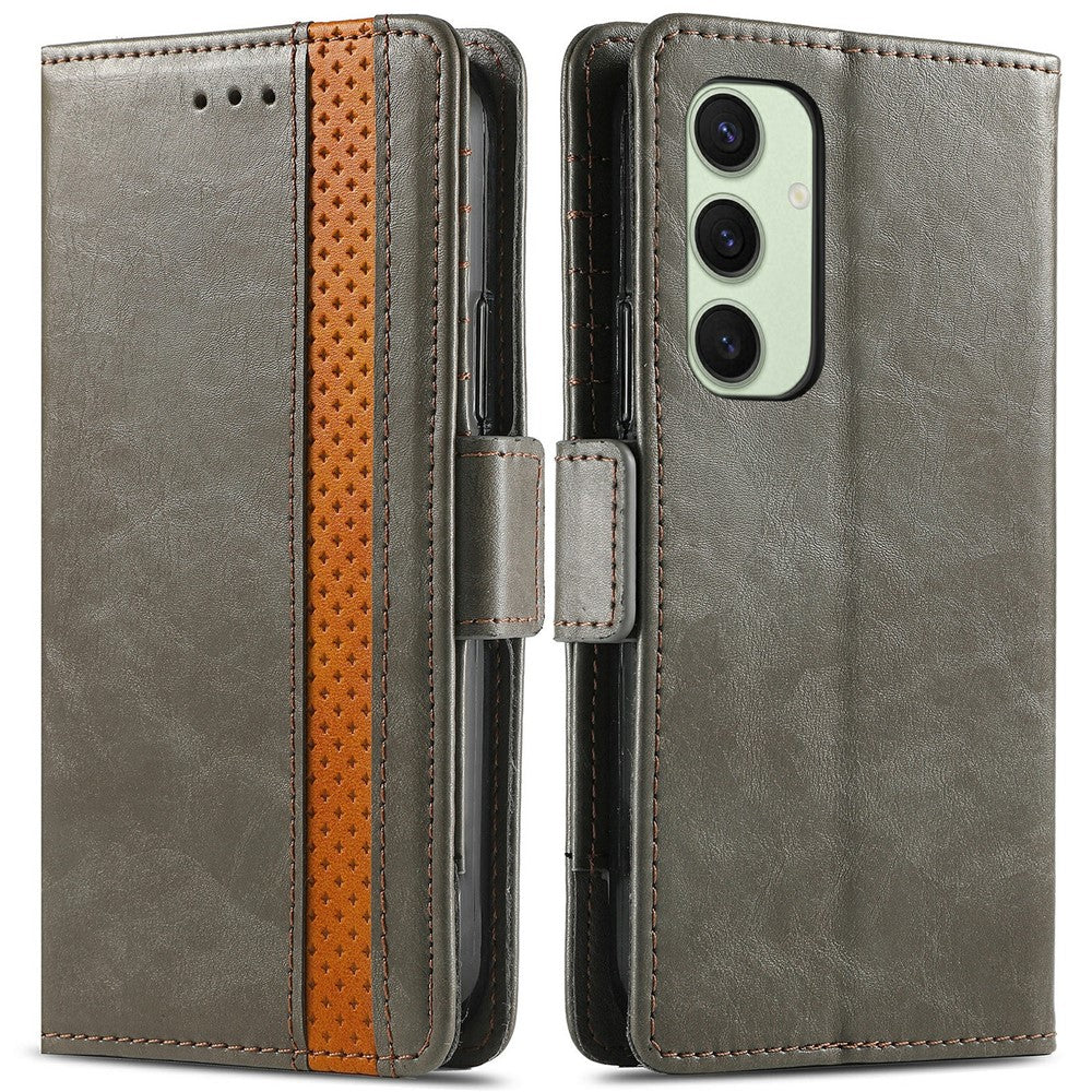 Til Samsung Galaxy S24 FE Telefonetuier CASENEO PU-Læder Cover Stativ med RFID Blokerende Pung