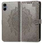 For Samsung Galaxy A06 4G Case Mandala Embossed Design Leather Wallet Phone Cover