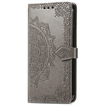 For Samsung Galaxy A06 4G Case Mandala Embossed Design Leather Wallet Phone Cover