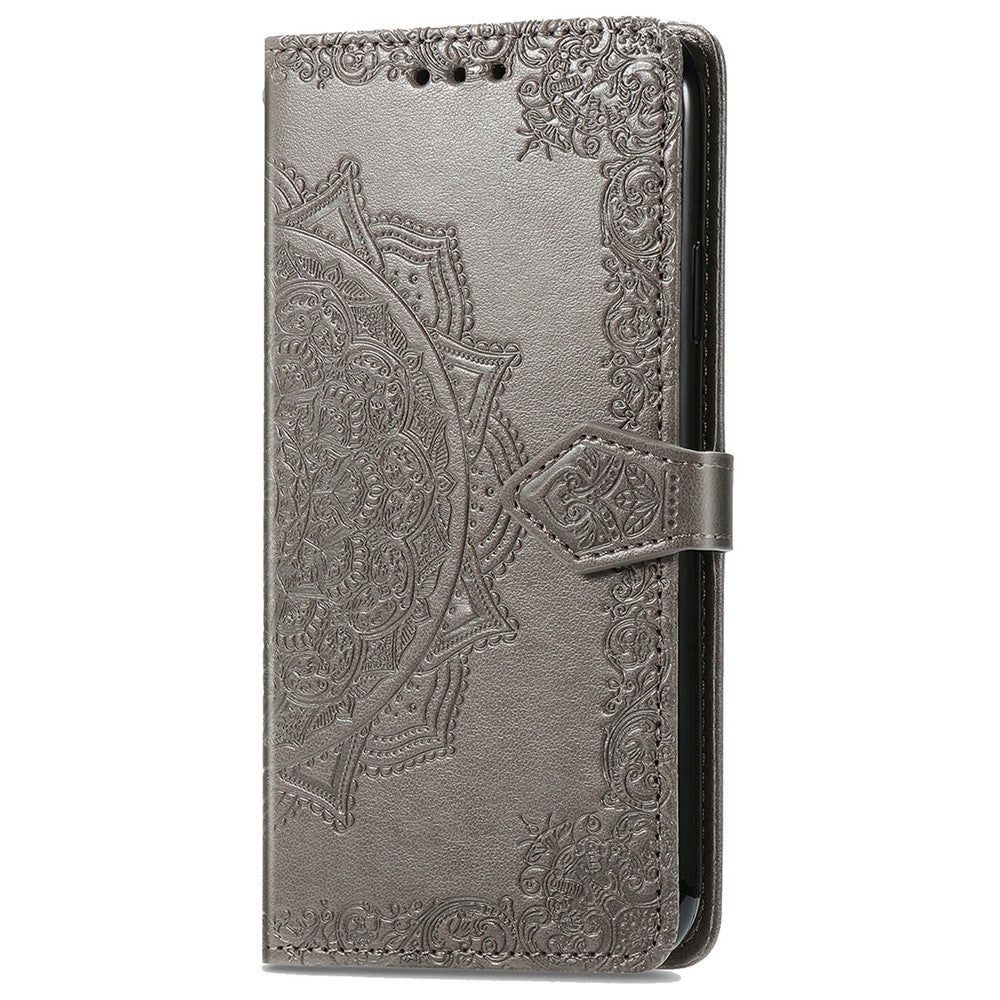 For Samsung Galaxy A06 4G Case Mandala Embossed Design Leather Wallet Phone Cover
