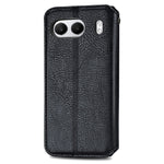 OnePlus Nord 4 PU-läderfodral Rhombus Imprint Plånboksfodral med stativ