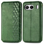 OnePlus Nord 4 PU-läderfodral Rhombus Imprint Plånboksfodral med stativ